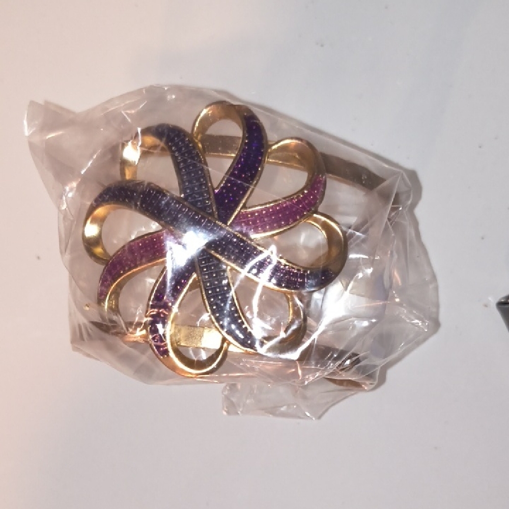 Avon Purple Infinity Cuff Bracelet